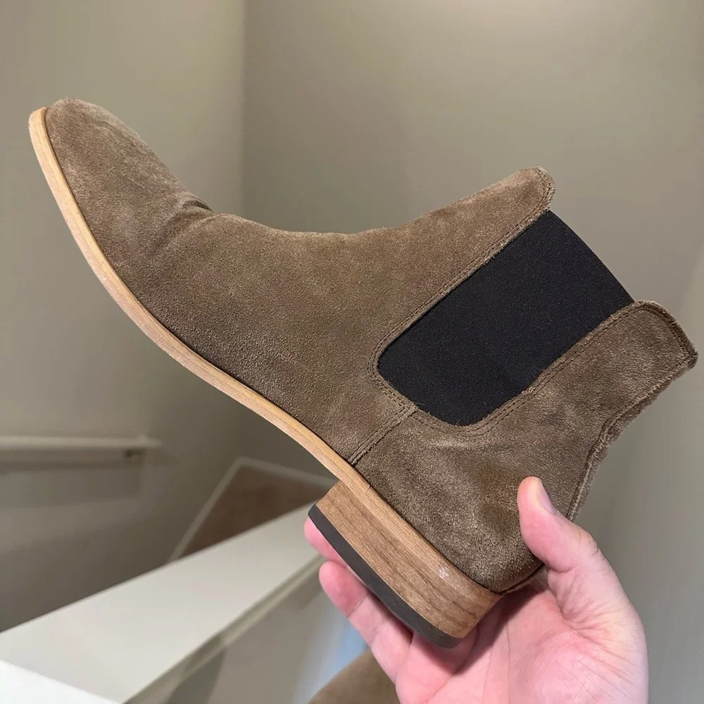 SHOE THE BEAR - Dev Chelsea Boot, Men’s Size 12, Tan Suede